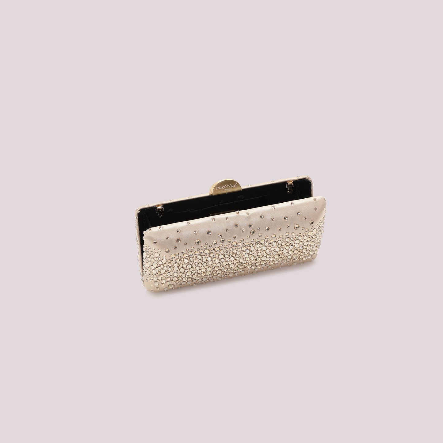 BORSA CLUTCH CON STRASS SPARSI