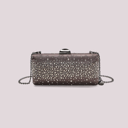 BORSA CLUTCH CON STRASS SPARSI