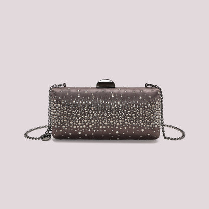 BORSA CLUTCH CON STRASS SPARSI
