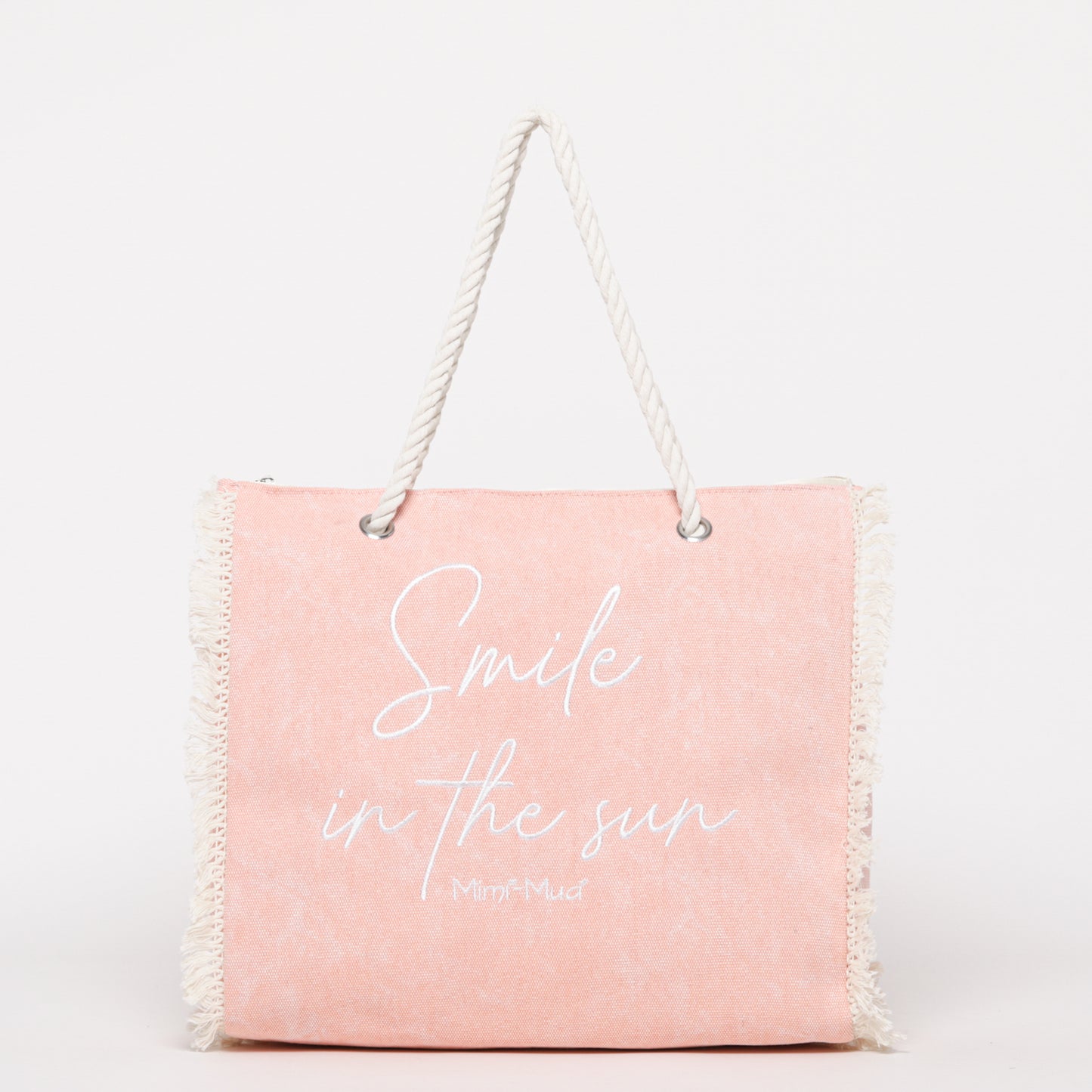 BORSA SHOPPER IN CANVAS "SMILE IN THE SUN"