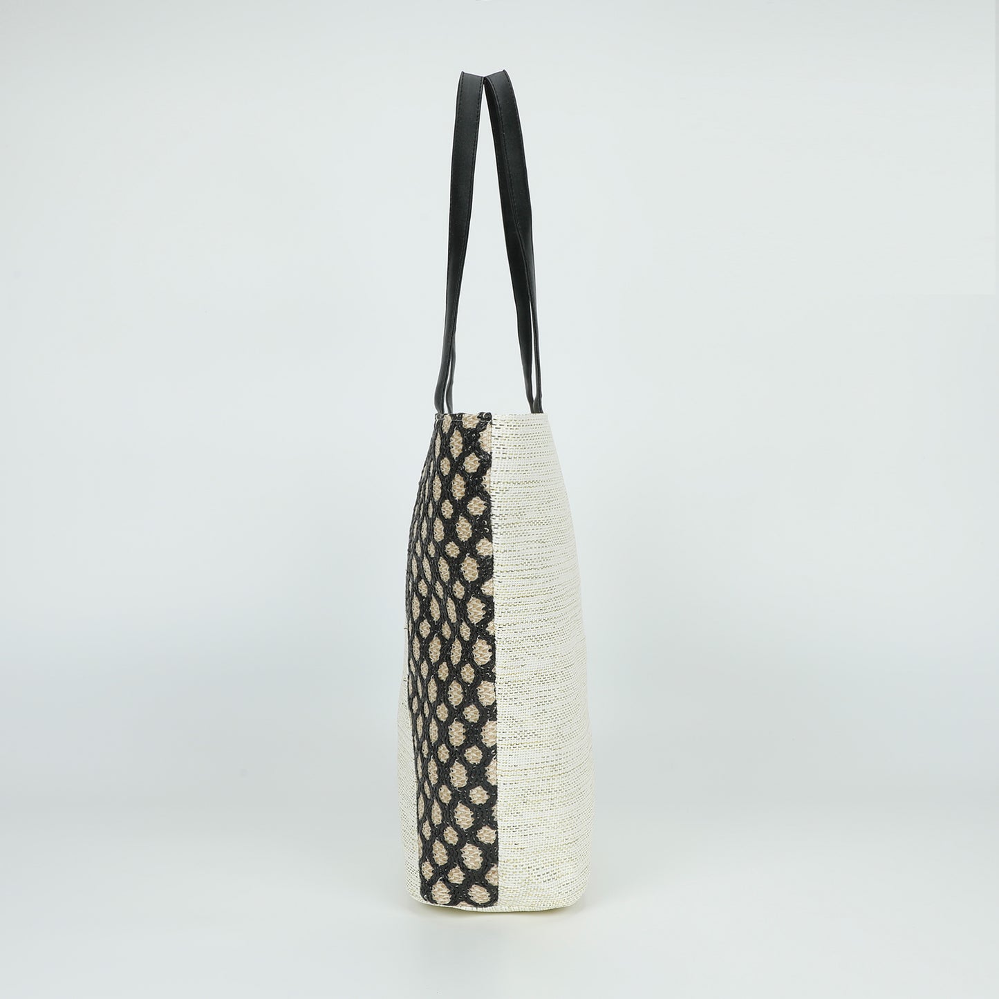 BORSA SHOPPER TRAFORATA IN STRAW PAPER