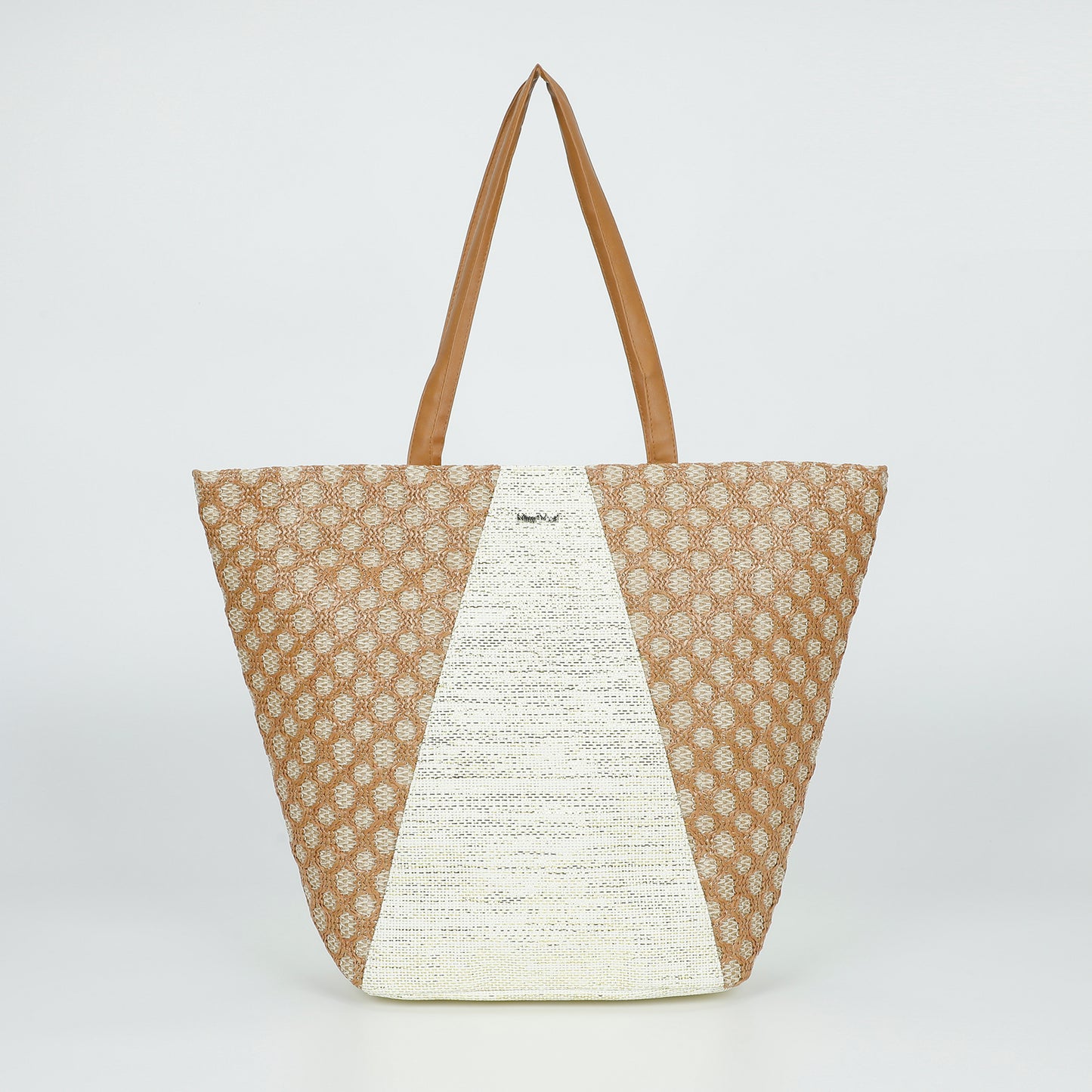 BORSA SHOPPER TRAFORATA IN STRAW PAPER