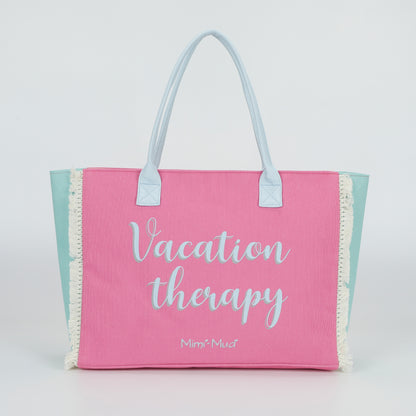 BORSA SHOPPER GRANDE "VACATION THERAPY"