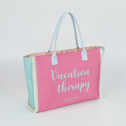 BORSA SHOPPER GRANDE "VACATION THERAPY"