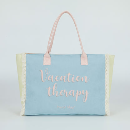 BORSA SHOPPER GRANDE "VACATION THERAPY"