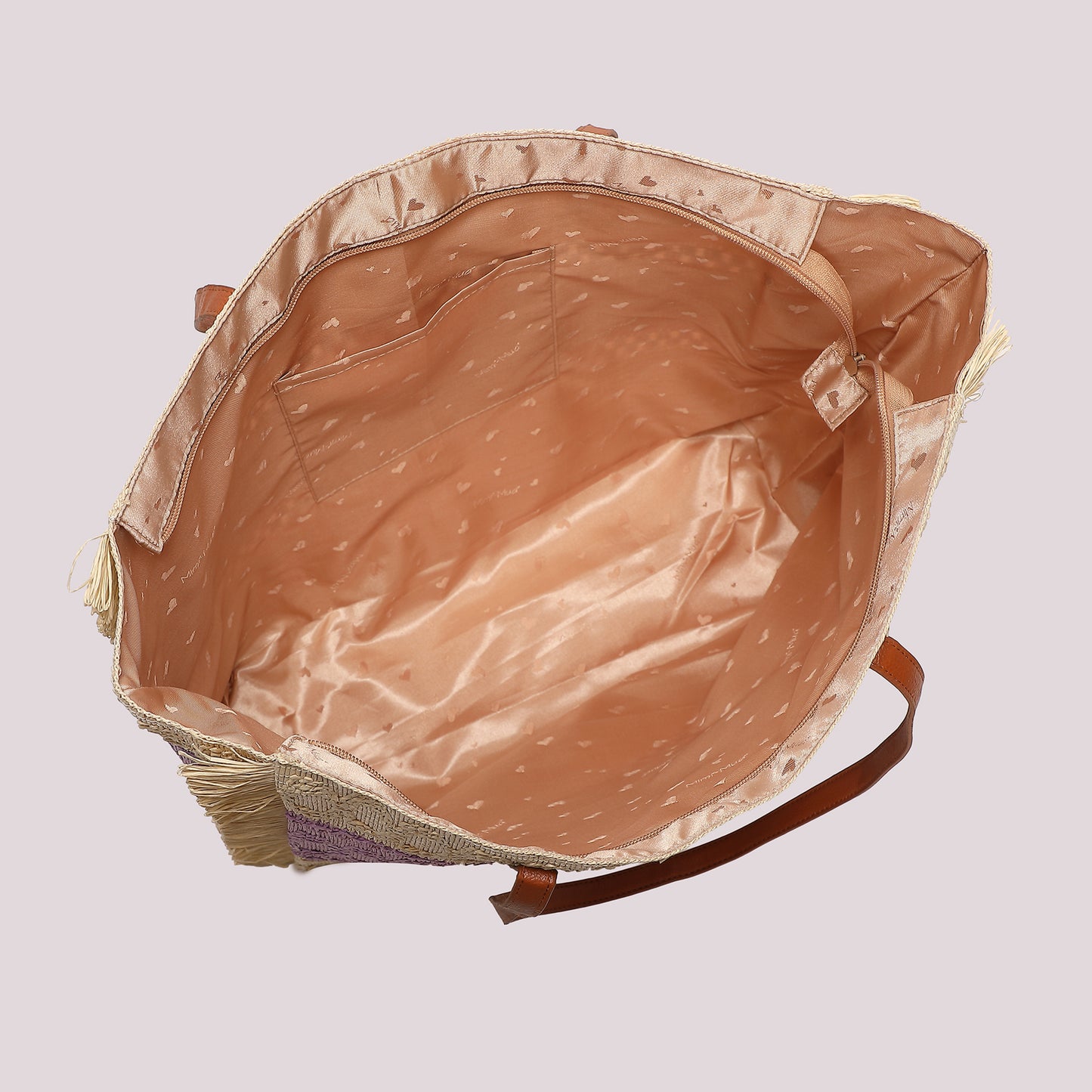 BORSA SHOPPER CON STRISCIA COLORATA