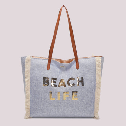 BORSA SHOPPER "BEACH LIFE"