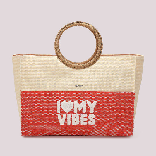 BORSA SHOPPER "I LOVE MY VIBES"