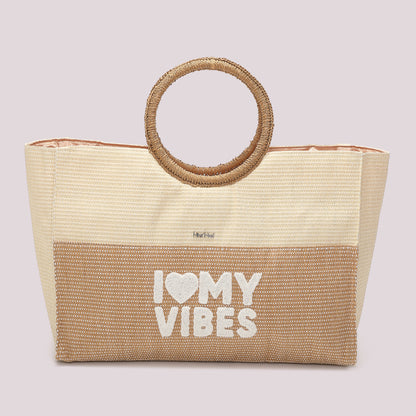 BORSA SHOPPER "I LOVE MY VIBES"