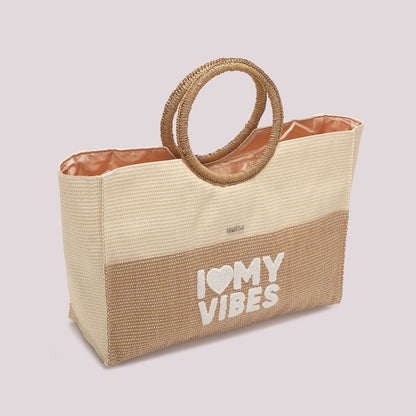 BORSA SHOPPER "I LOVE MY VIBES"