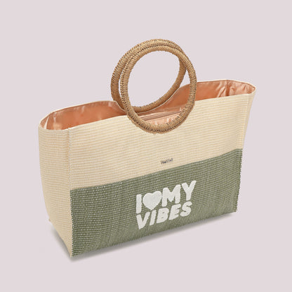 BORSA SHOPPER "I LOVE MY VIBES"