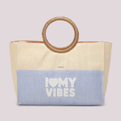 BORSA SHOPPER "I LOVE MY VIBES"