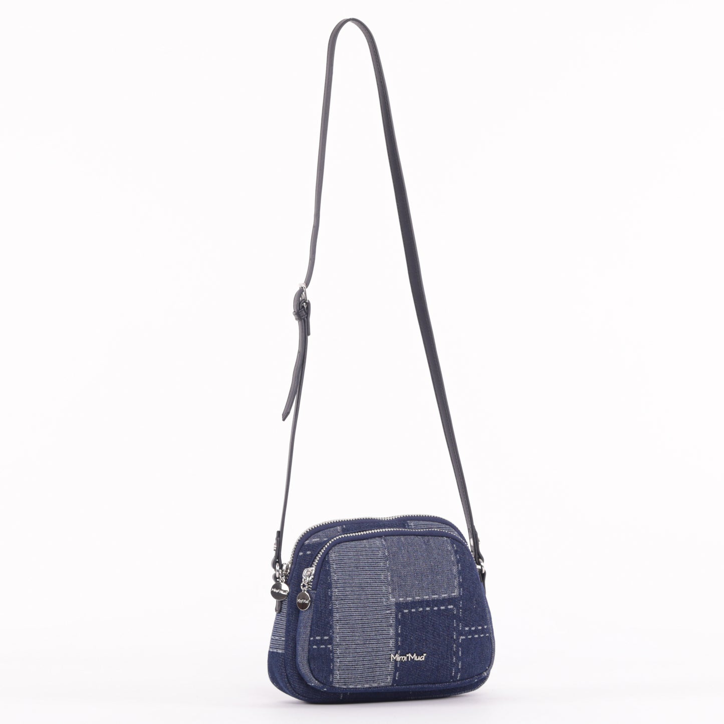 BORSA A TRACOLLA CON PATCHWORK IN JEANS