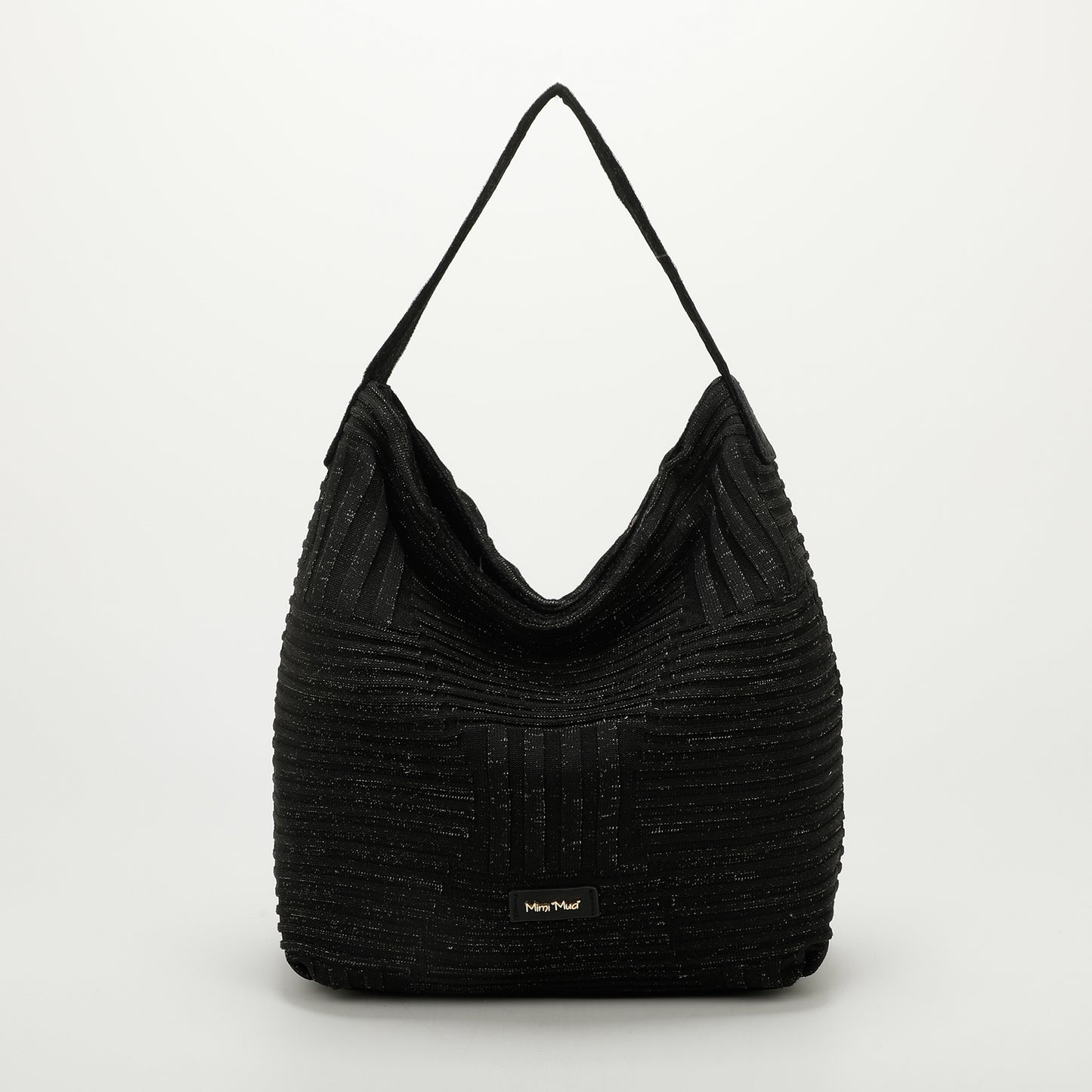 BORSA HOBO IN MAGLIA LUREX