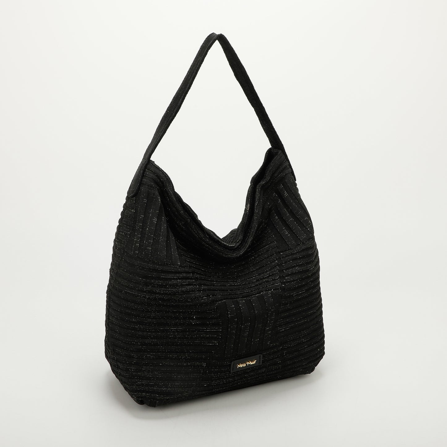 BORSA HOBO IN MAGLIA LUREX