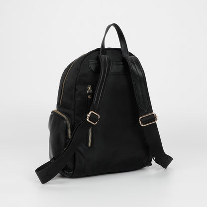 ZAINO IN NYLON CON DETTAGLI IN PU