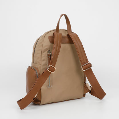 ZAINO IN NYLON CON DETTAGLI IN PU