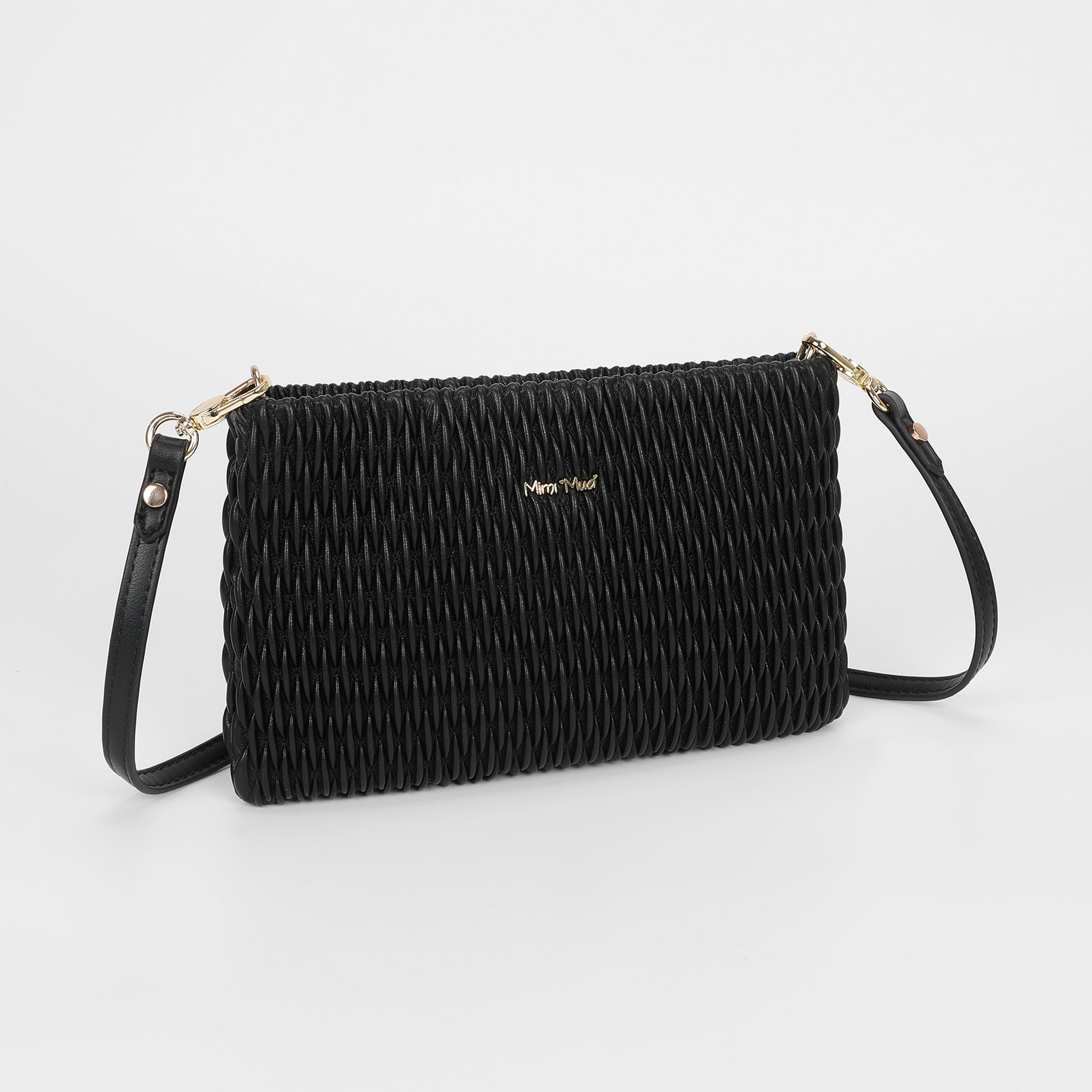 BORSA A TRACOLLA TRAPUNTATA