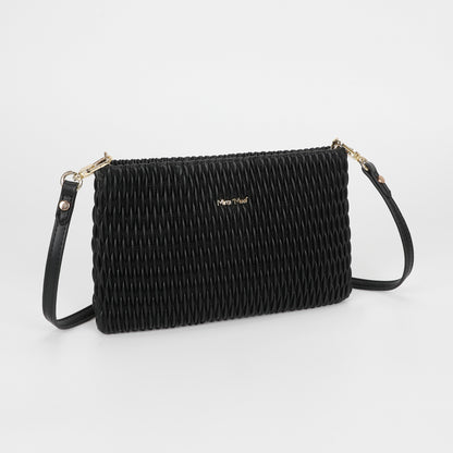 BORSA A TRACOLLA TRAPUNTATA