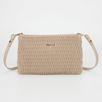 BORSA A TRACOLLA TRAPUNTATA