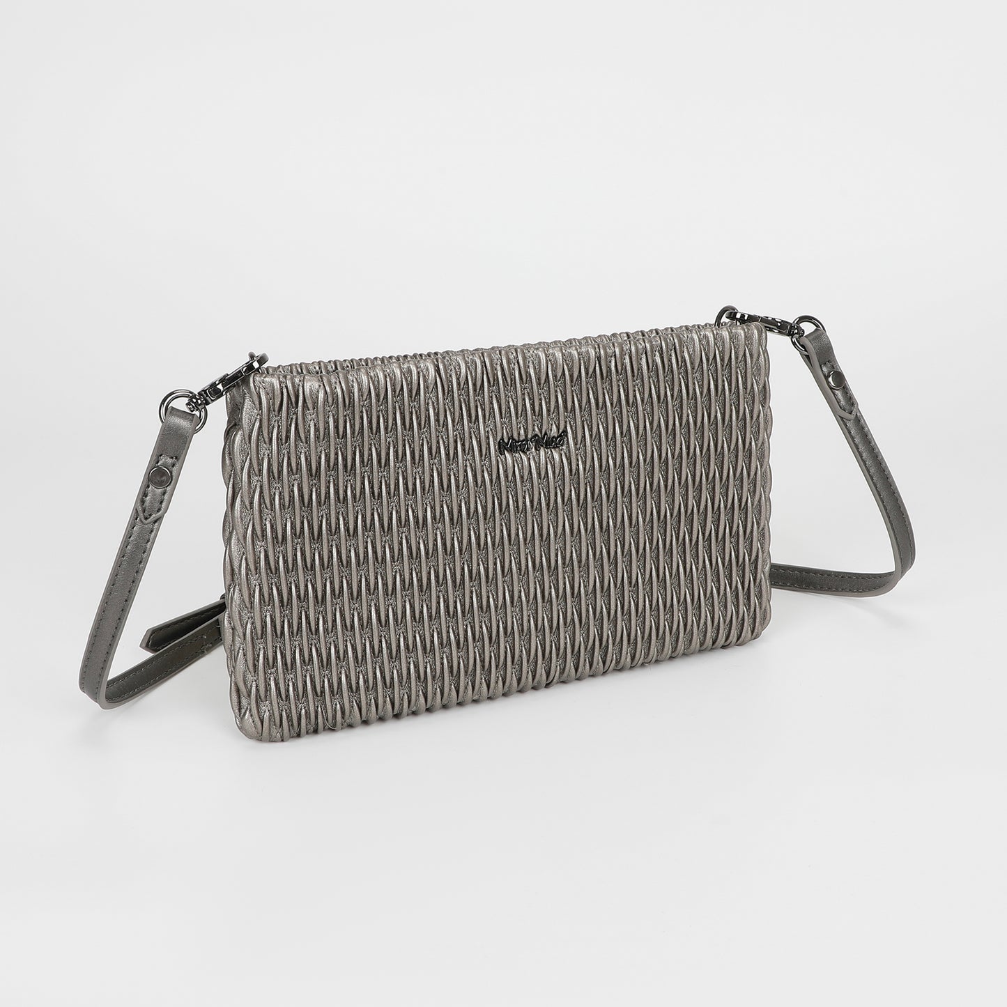 BORSA A TRACOLLA TRAPUNTATA