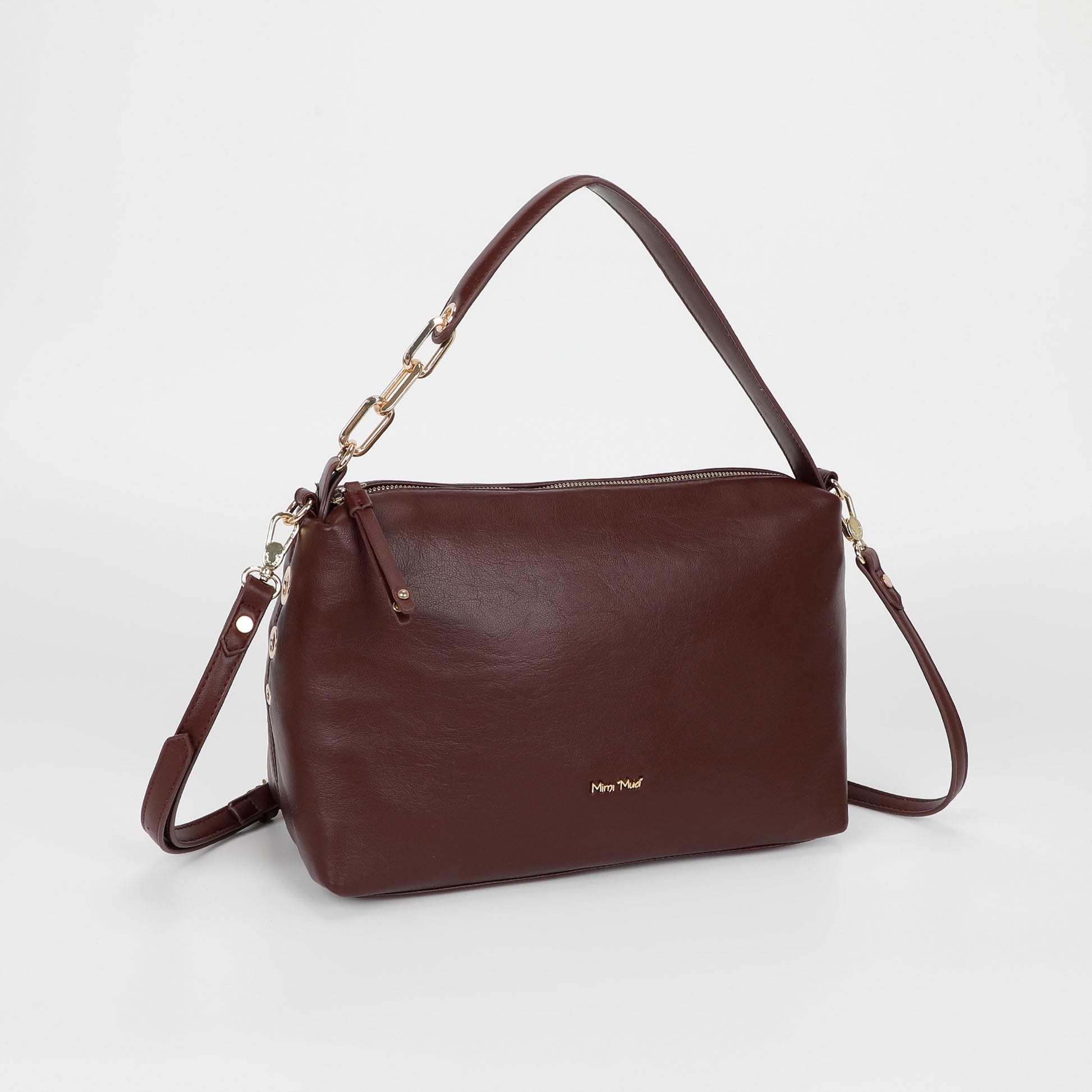 BORSA A SPALLA CON DETTAGLIO OCCHIELLI