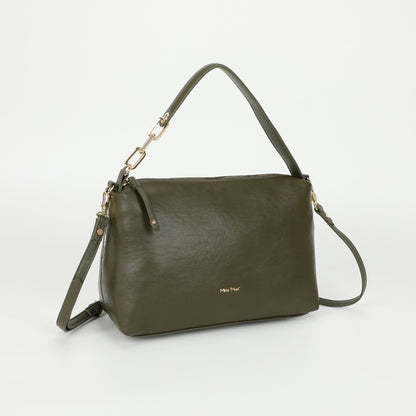 BORSA A SPALLA CON DETTAGLIO OCCHIELLI