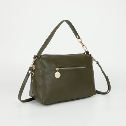 BORSA A SPALLA CON DETTAGLIO OCCHIELLI