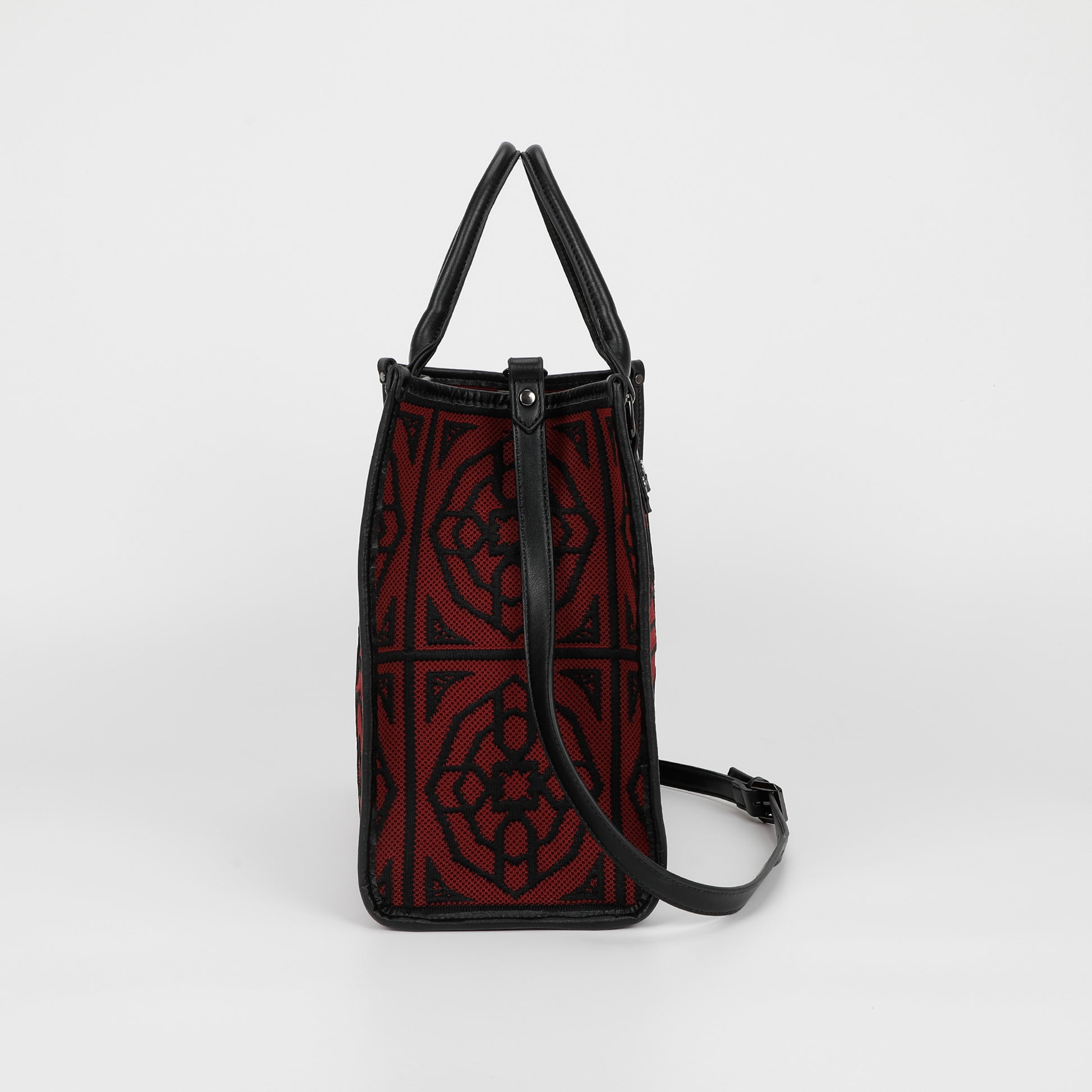 BORSA TOTE GRANDE CON DISEGNO RICAMATO