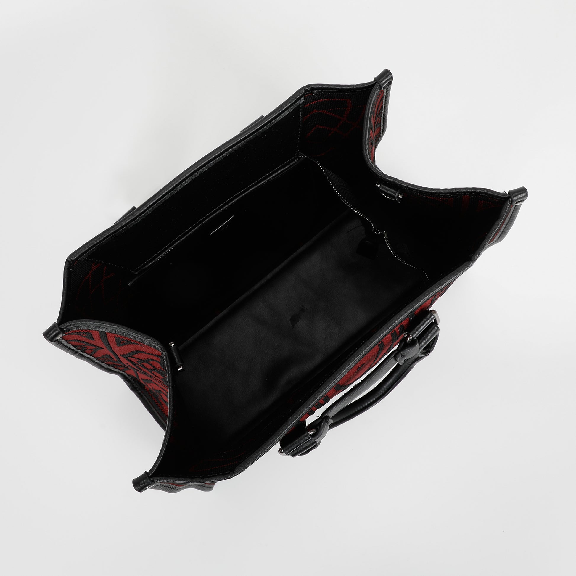 BORSA TOTE GRANDE CON DISEGNO RICAMATO