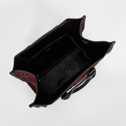 BORSA TOTE GRANDE CON DISEGNO RICAMATO