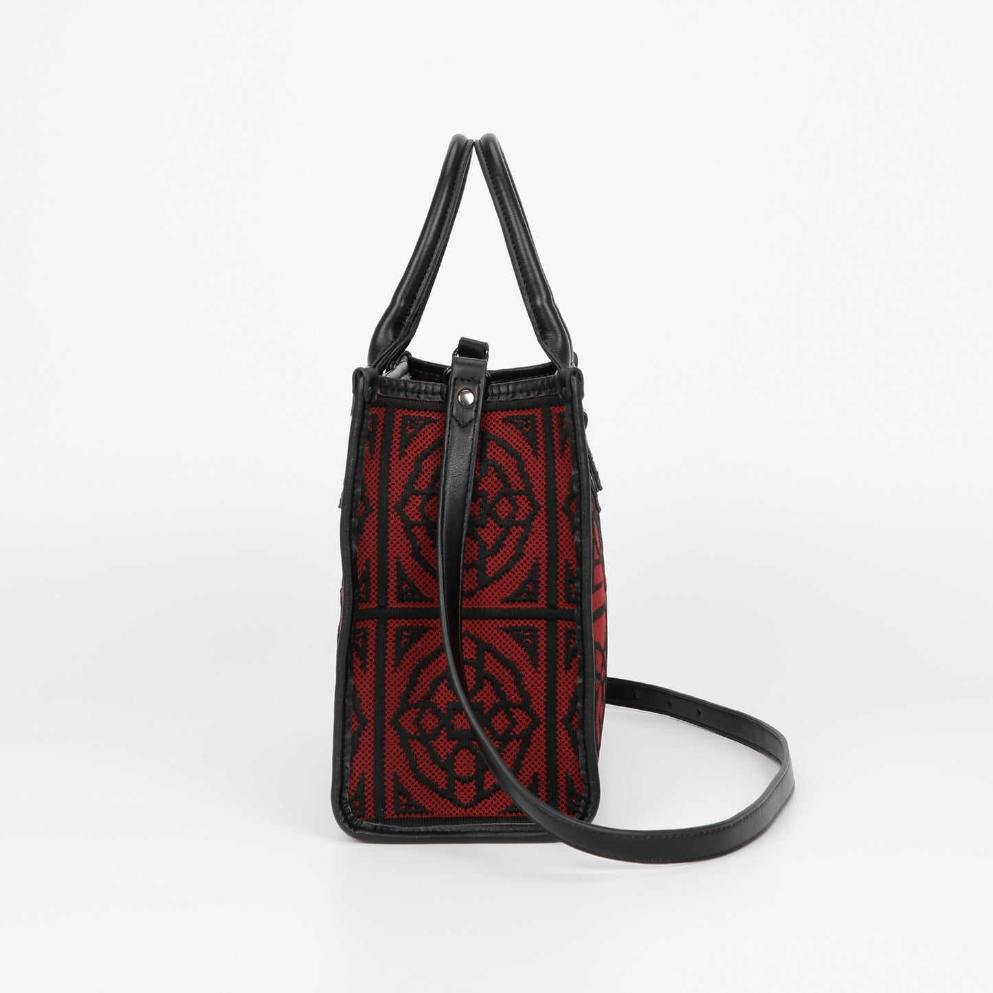 BORSA TOTE MEDIA CON DISEGNO RICAMATO