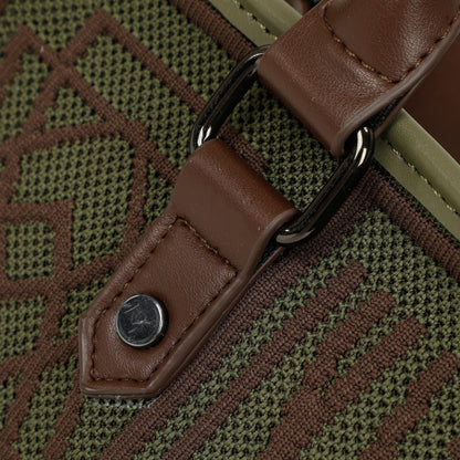 BORSA TOTE MEDIA CON DISEGNO RICAMATO