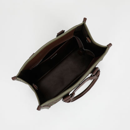 BORSA TOTE MEDIA CON DISEGNO RICAMATO