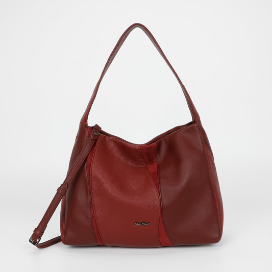 BORSA A SPALLA CON PATCHWORK