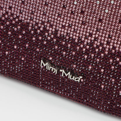 BORSA A TRACOLLA CON STRASS SFUMATI