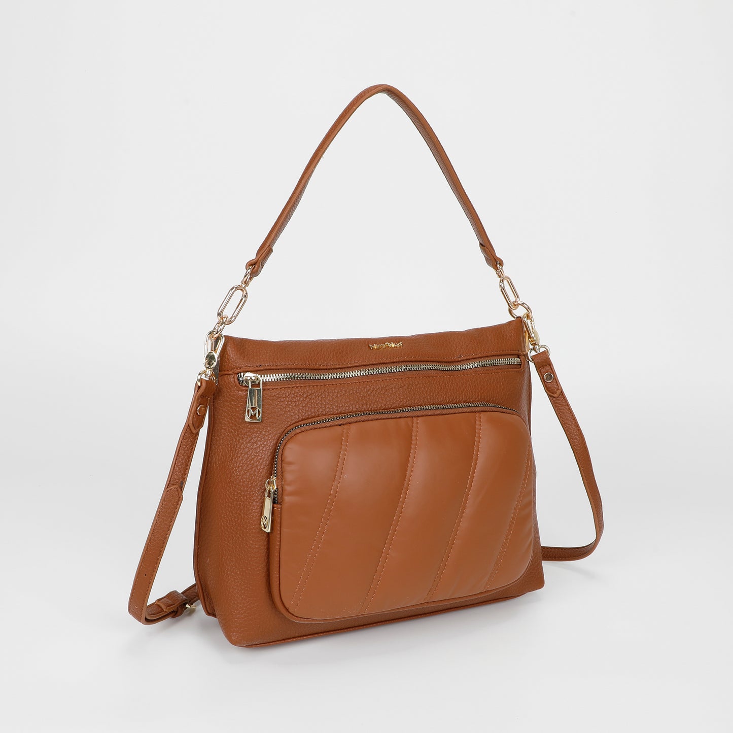 BORSA A SPALLA CON DETTAGLIO IN PIUMINO