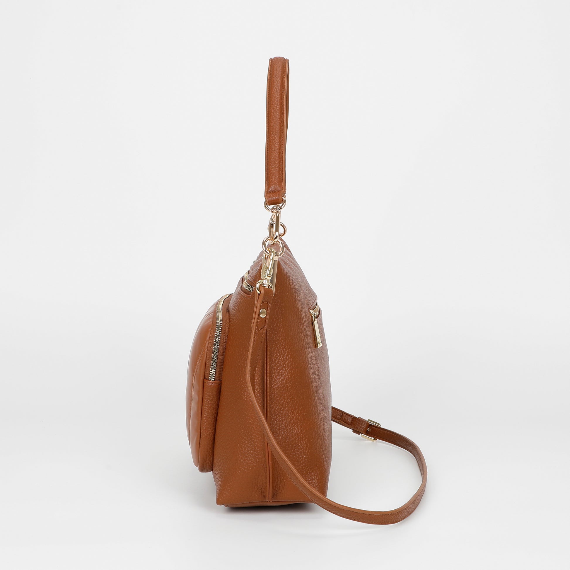 BORSA A SPALLA CON DETTAGLIO IN PIUMINO