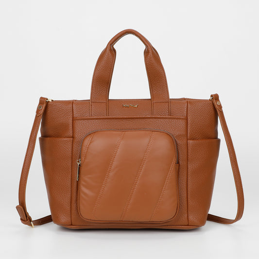 BORSA SHOPPER CON DETTAGLIO IN PIUMINO