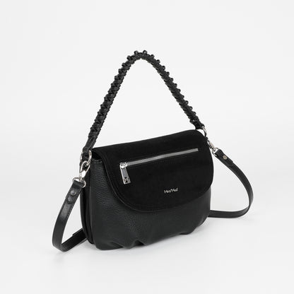 BORSA A MANO CON DETTAGLIO IN ECO SUEDE