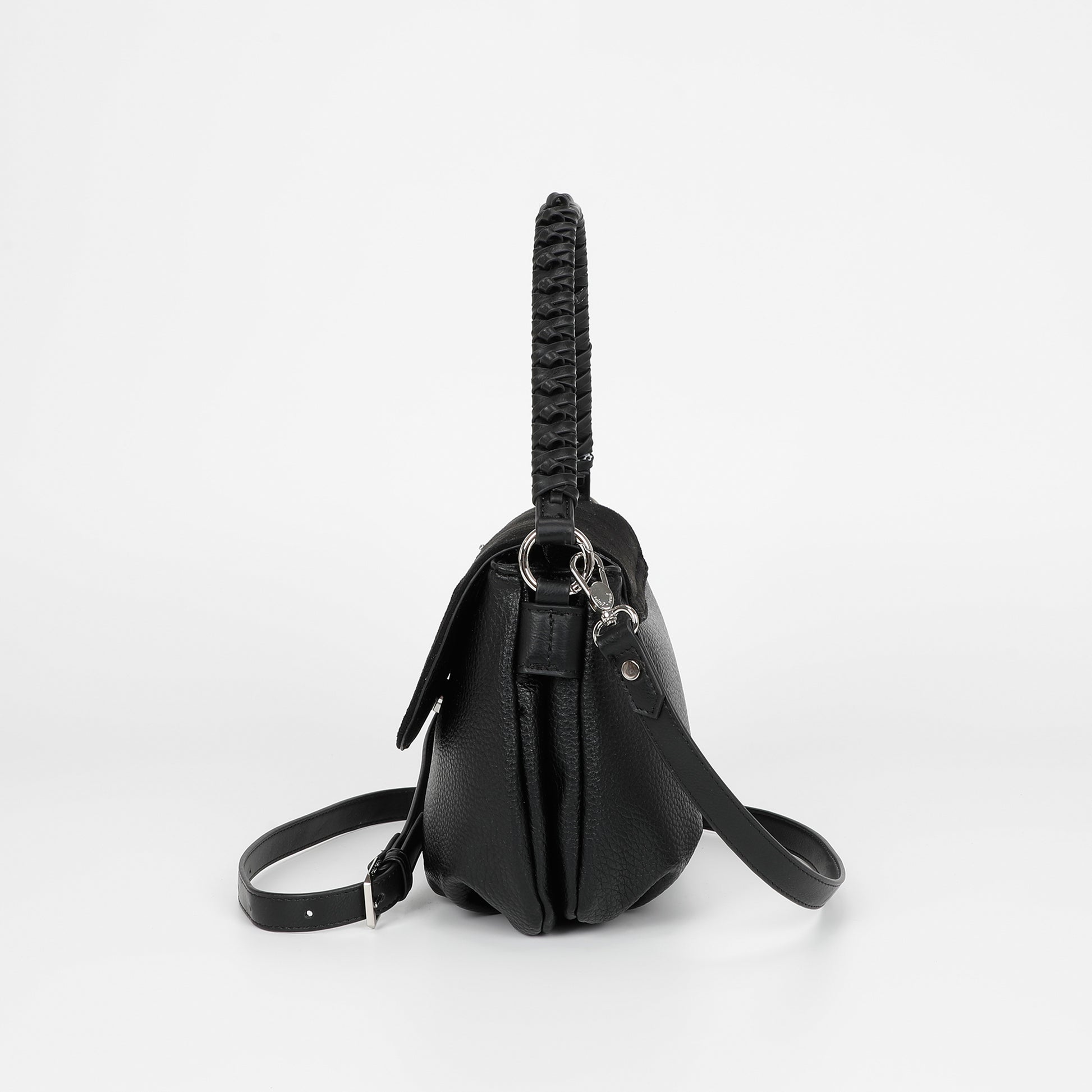 BORSA A MANO CON DETTAGLIO IN ECO SUEDE