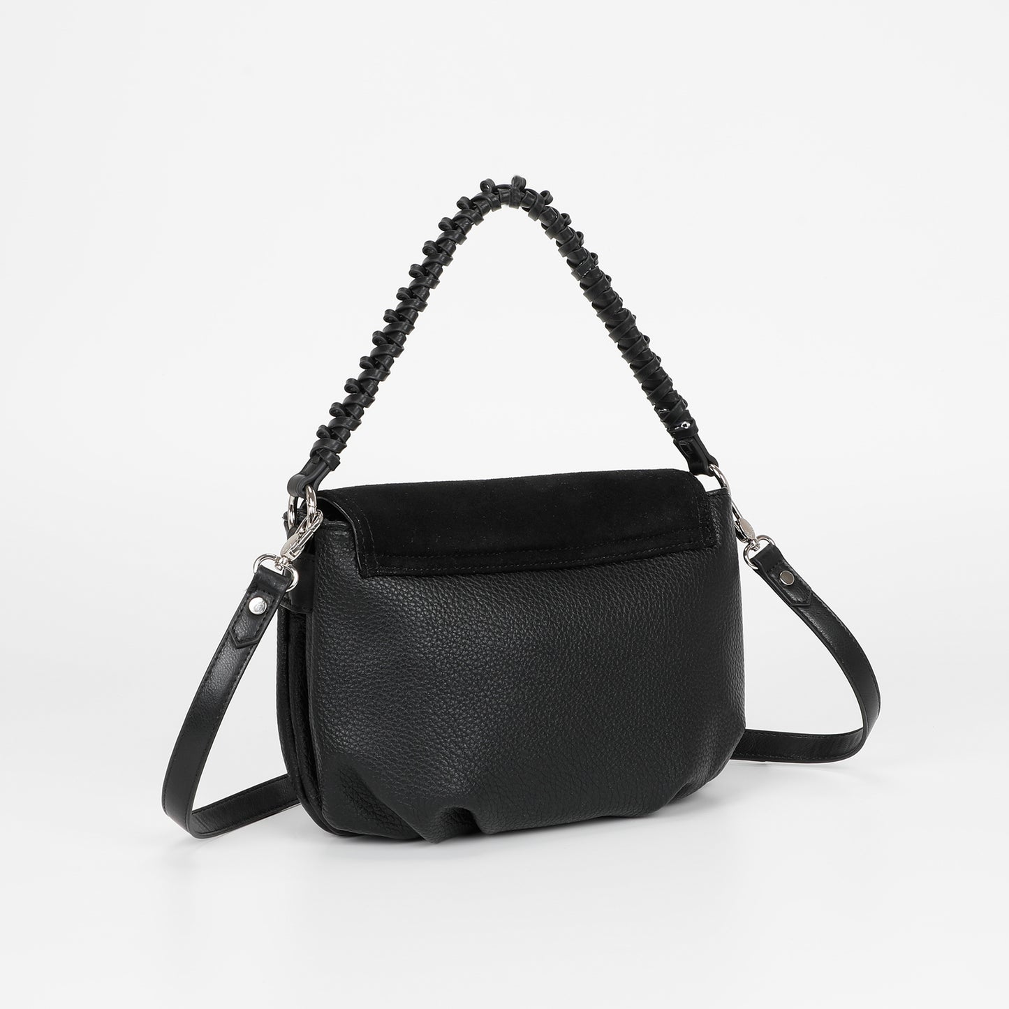 BORSA A MANO CON DETTAGLIO IN ECO SUEDE