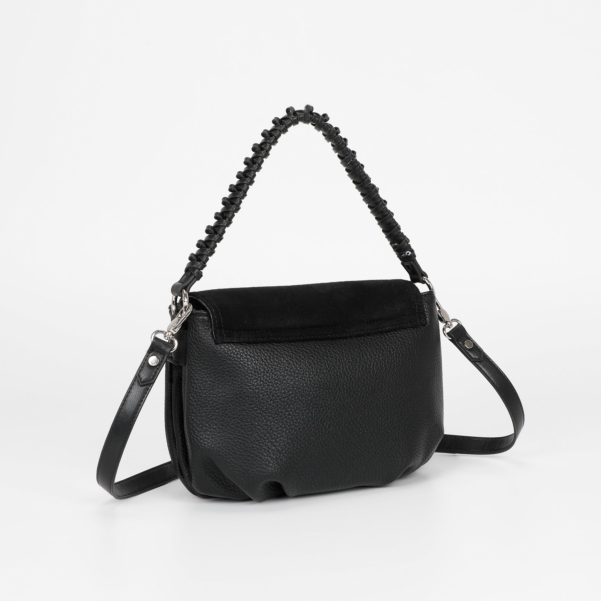 BORSA A MANO CON DETTAGLIO IN ECO SUEDE