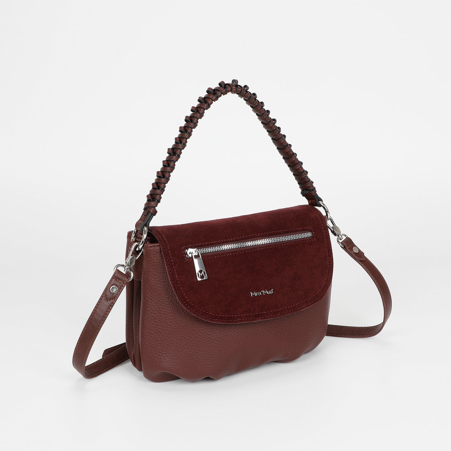 BORSA A MANO CON DETTAGLIO IN ECO SUEDE