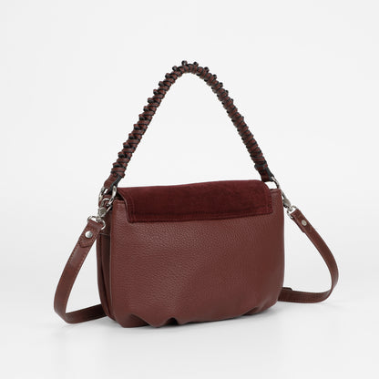 BORSA A MANO CON DETTAGLIO IN ECO SUEDE