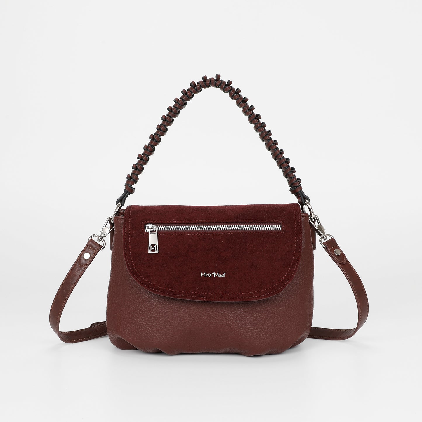 BORSA A MANO CON DETTAGLIO IN ECO SUEDE