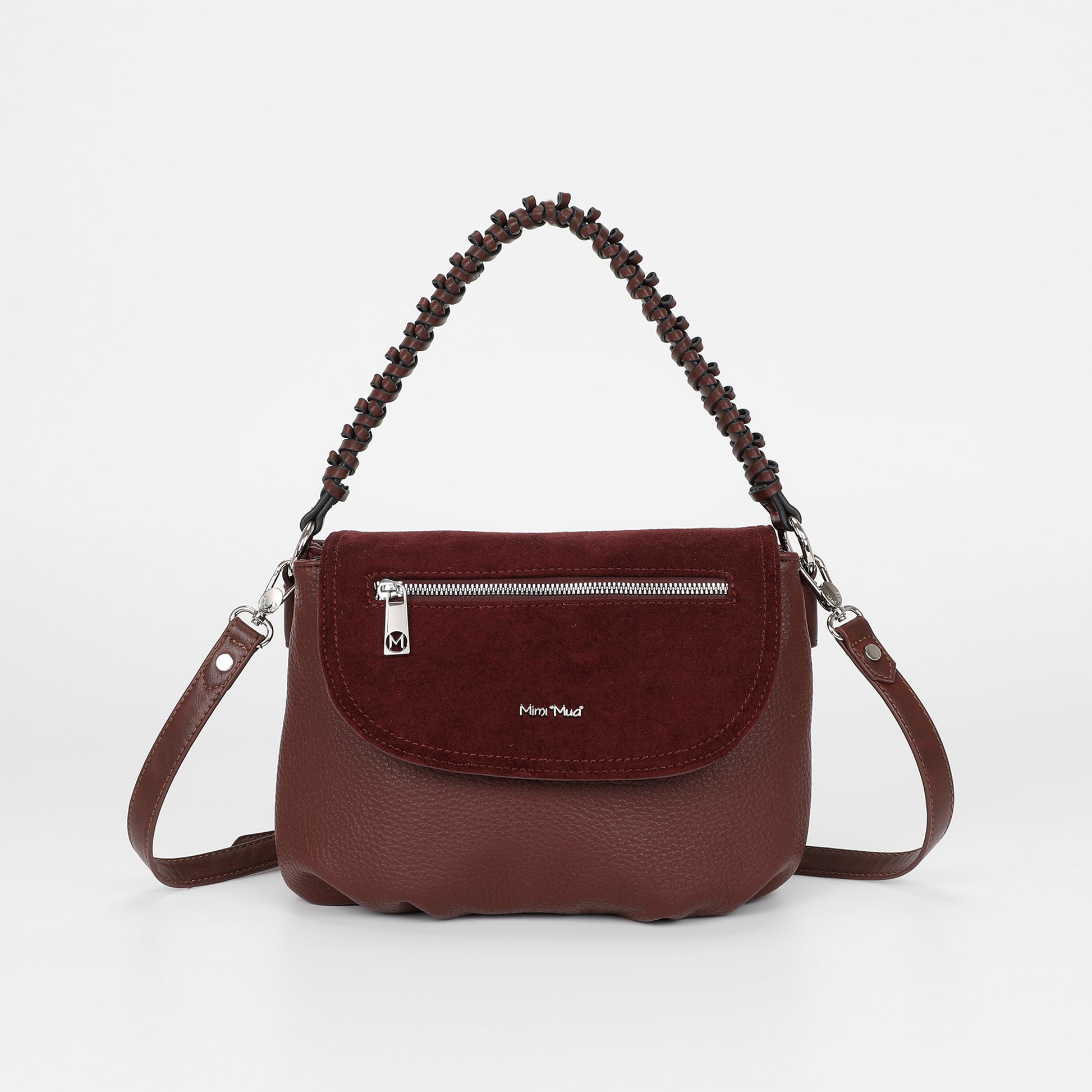 BORSA A MANO CON DETTAGLIO IN ECO SUEDE