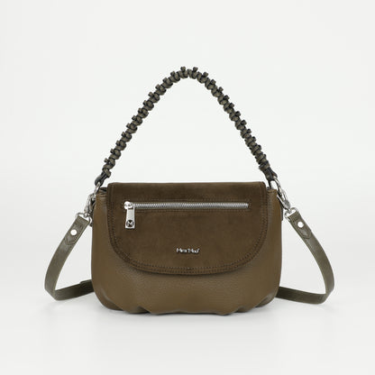 BORSA A MANO CON DETTAGLIO IN ECO SUEDE