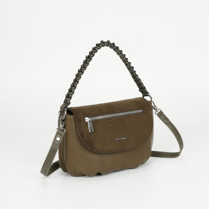 BORSA A MANO CON DETTAGLIO IN ECO SUEDE