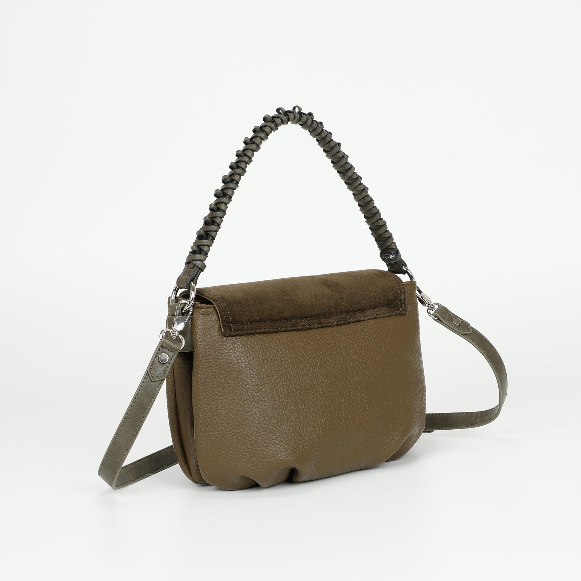 BORSA A MANO CON DETTAGLIO IN ECO SUEDE